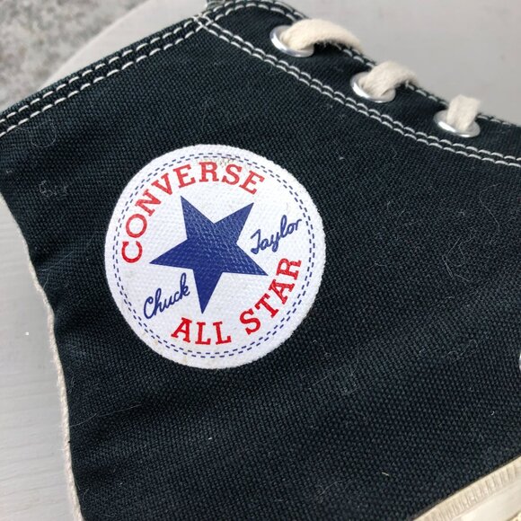 Converse Unisex Size 10M 12W Comme des Garcons PLAY Black High-Top Sneakers - Picture 11 of 15